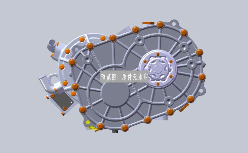 新能源汽车电机驱动系统设计三维CATIA模型图纸
